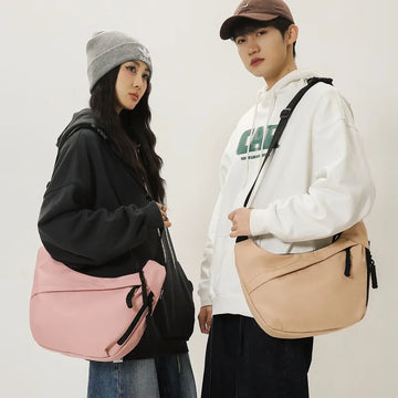 Fashionable casual men's crossbody bags trendy couplelarge capacity universal shoulder bag commuting crossbody Hobos bag